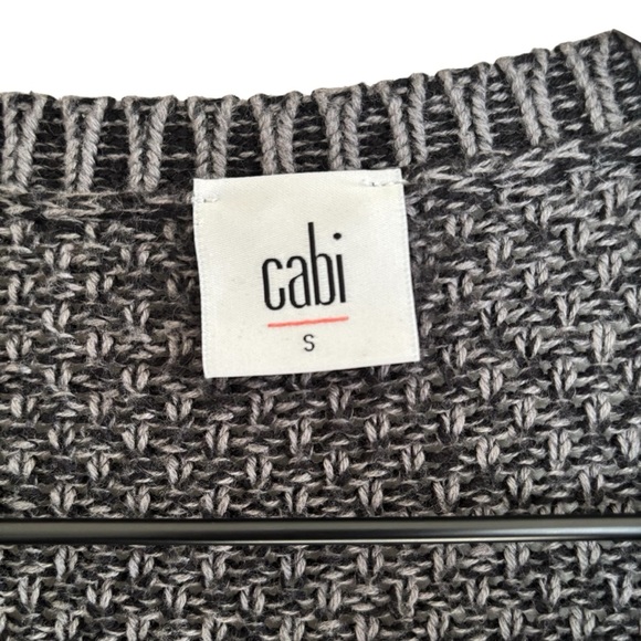 CAbi Lara Duster Knit Cardigan Sweater Size S Gray Open Front Casual Cozy - Picture 4 of 15